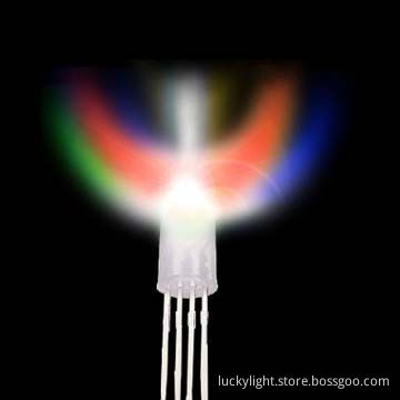 5mm Round Head Common Cathode RGB Light LED Emitting Diodes